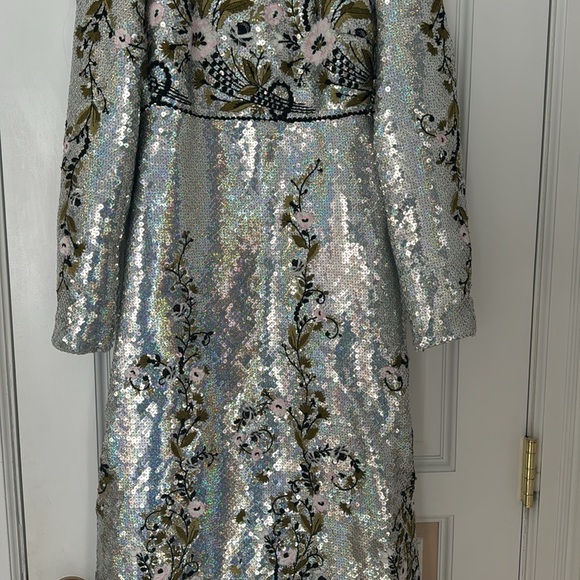NEW Giambattista Valli Floral sequined embroidered gown Sz 44 - Picture 6 of 17
